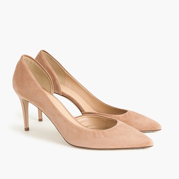 J. Crew Shoes - New JCREW Lucie D'Orsay Suede Pumps in Ashen Brown